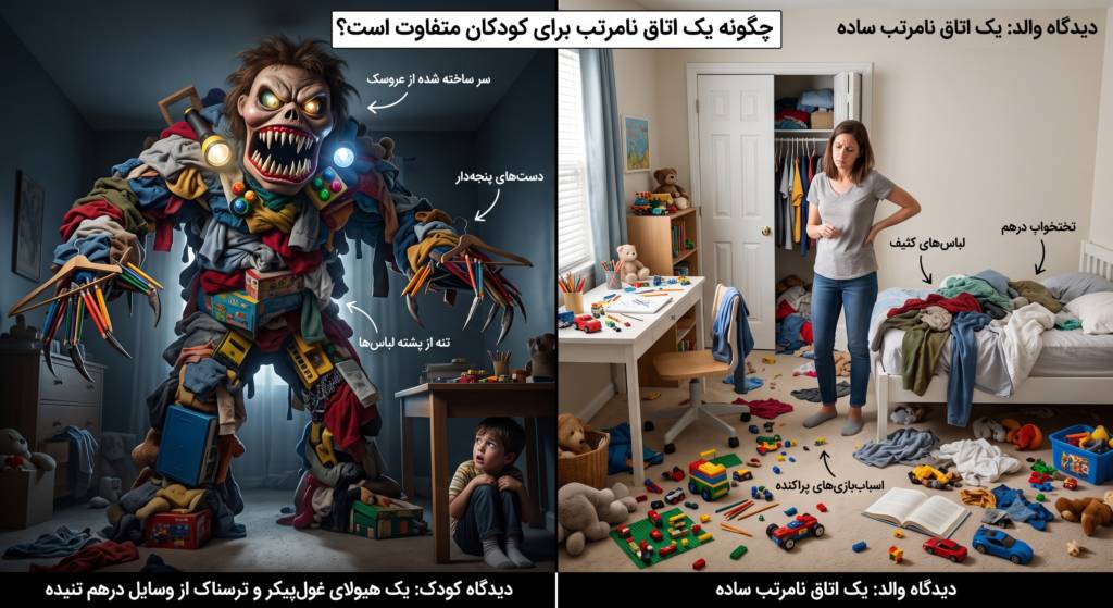 چرا کودک از مرتب کردن اتاق فرار می‌کند؟ (رمزگشایی از ذهن لجباز)